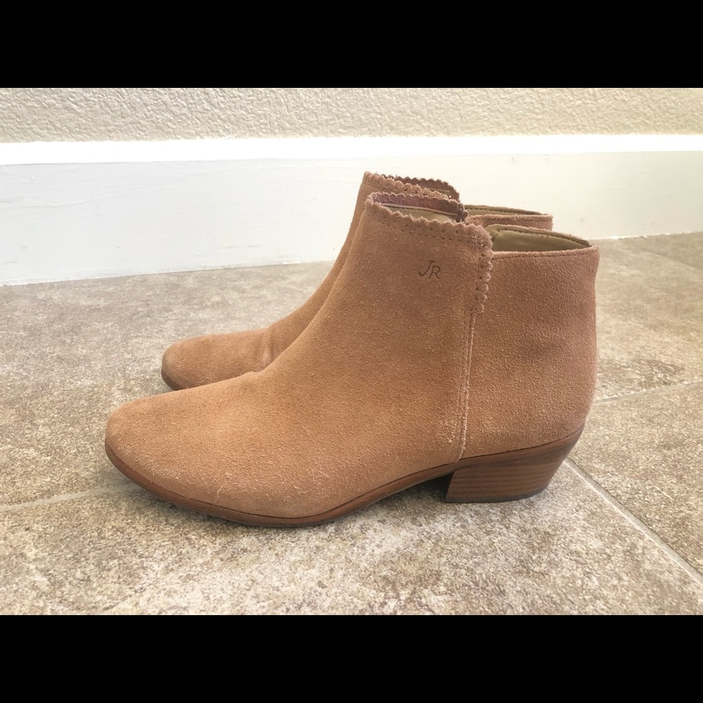 Jacob Rogers suede ankle booties size 7.5